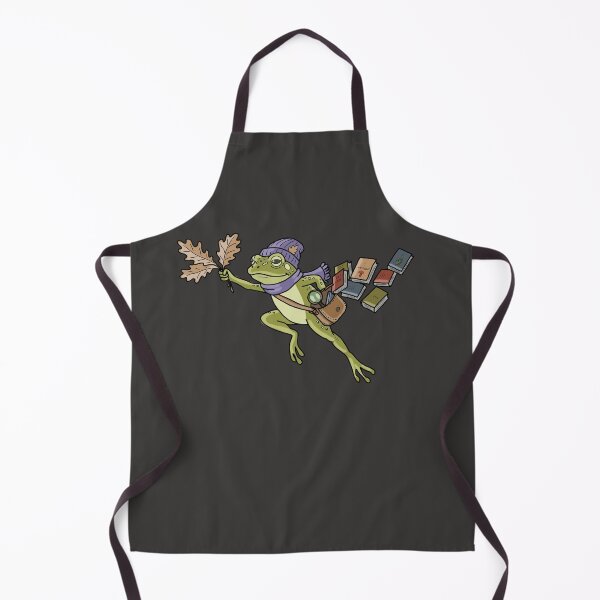 Item preview, Frog mycology scholar dark academia autumn cottagecore illustration designed and sold by LeshanArt.