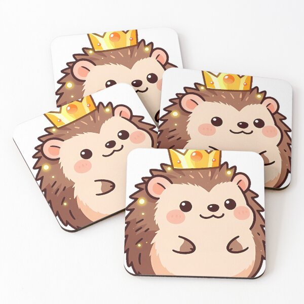 Item preview, Hedgehog with Sunset Crown designed and sold by pumsquare.