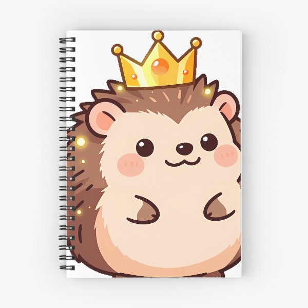 Item preview, Hedgehog with Sunset Crown designed and sold by pumsquare.