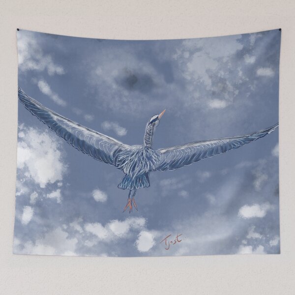 Item preview, Flying Heron designed and sold by TinaJostDesigns.