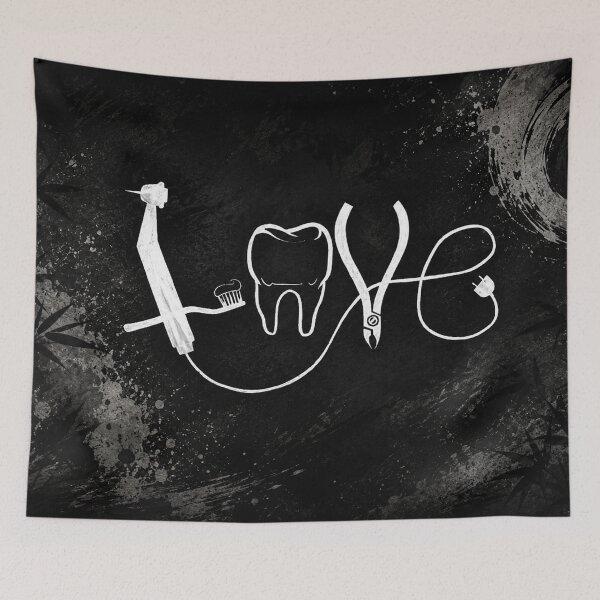 Item preview, Dental Love | Minimalist Dentist Line Art designed and sold by Fei Long Design Hub.