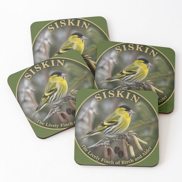 Item preview, SISKIN   – The Lively Finch of Birch and Alder designed and sold by The Digital Compass.