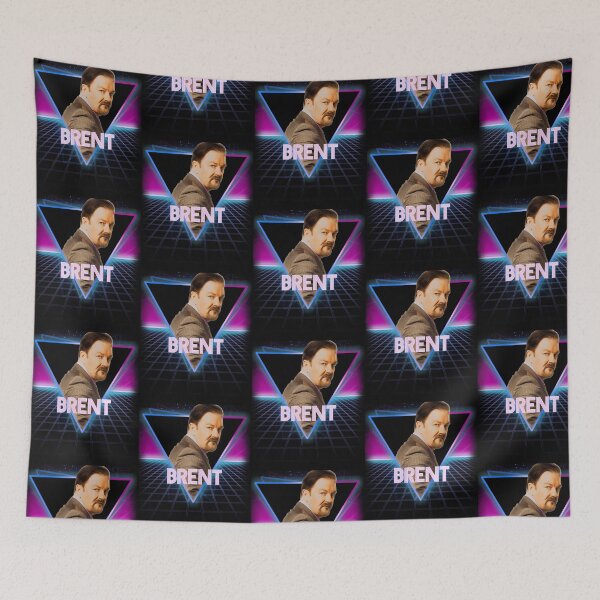Item preview, The Office David Brent Retro 80S Neon Landscape designed and sold by villadeeke.