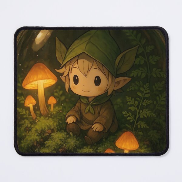 Item preview, Cute Anime Forest Spirit Terrarium Art designed and sold by Dhenin Studio.