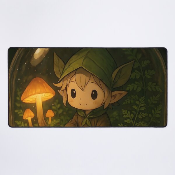 Item preview, Cute Anime Forest Spirit Terrarium Art designed and sold by Dhenin Studio.