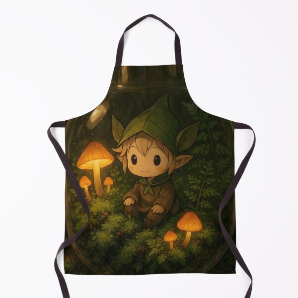 Item preview, Cute Anime Forest Spirit Terrarium Art designed and sold by Dhenin Studio.