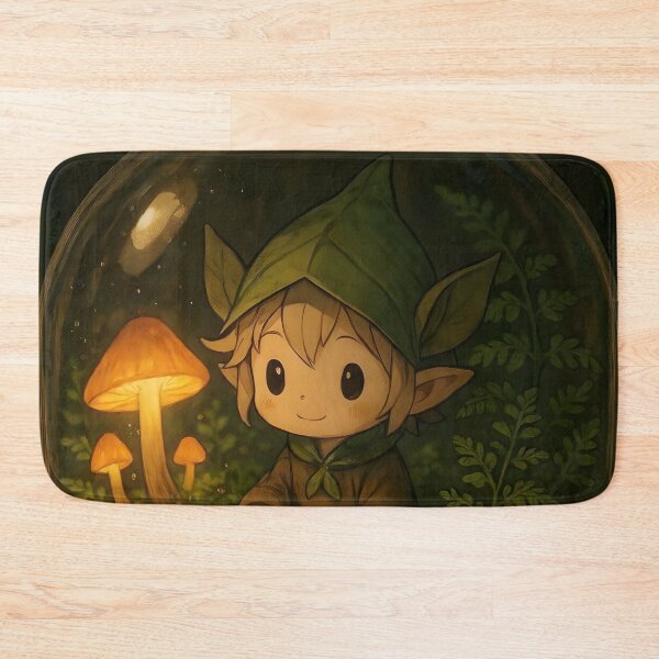 Item preview, Cute Anime Forest Spirit Terrarium Art designed and sold by Dhenin Studio.