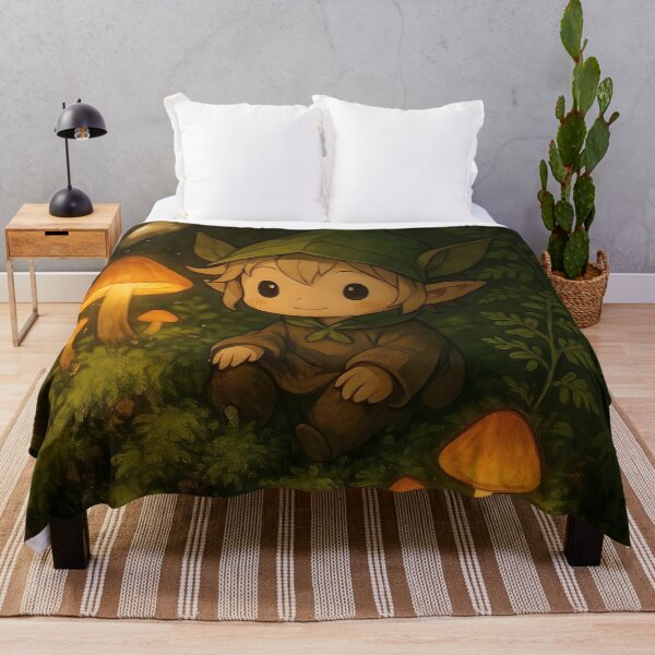 Item preview, Cute Anime Forest Spirit Terrarium Art designed and sold by Dhenin Studio.