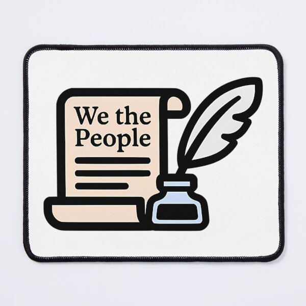 Item preview, We The People U.S. Constitution Feather Pen Icon designed and sold by valsiaocon.