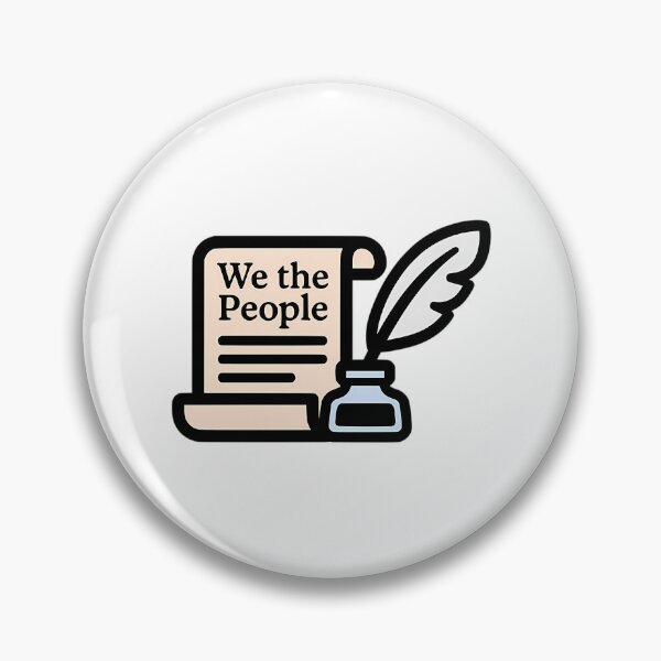 Item preview, We The People  U.S. Constitution Feather Pen Icon designed and sold by valsiaocon.