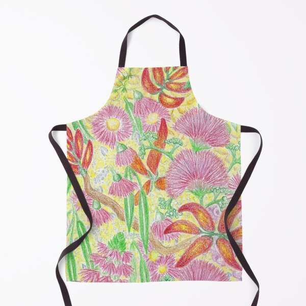 Item preview, Australian Gumtree Bottlebrush Flowers-Retro Flower Pattern  designed and sold by Pretty And Obscure.