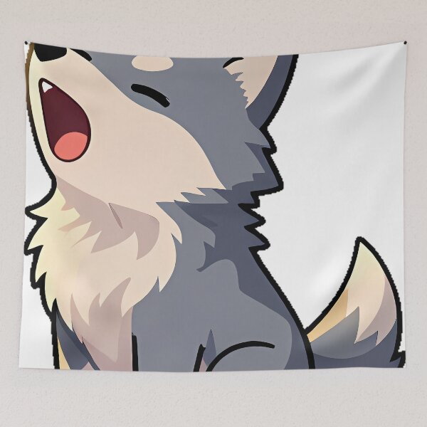 Item preview, Wolf Pup with Sunset Howl designed and sold by pumsquare.