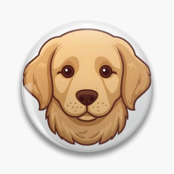 Item preview, Cute Golden Retriever Puppy Face Sticker designed and sold by VINTOR-.
