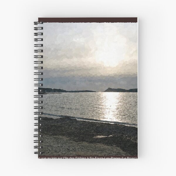 Item preview, Sunset on Cros Beach with a distant view of Embiez Island in Six-Fours-Les-Plages (Le Brusc) in Provence, Var department, France. designed and sold by Alan-David.