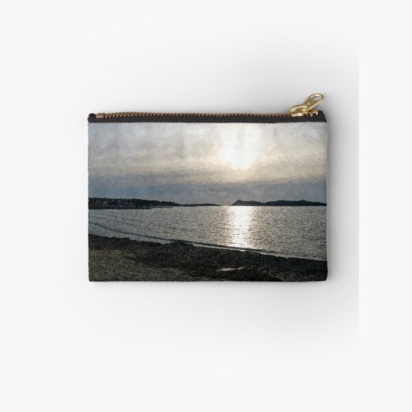 Item preview, Sunset on Cros Beach with a distant view of Embiez Island in Six-Fours-Les-Plages (Le Brusc) in Provence, Var department, France. designed and sold by Alan-David.