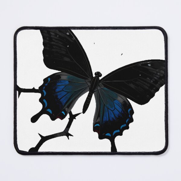 Item preview, Black Swallowtail with Thorny Vines designed and sold by IllumeInk.