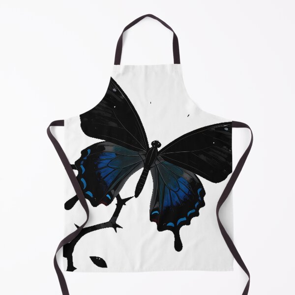 Item preview, Black Swallowtail with Thorny Vines designed and sold by IllumeInk.