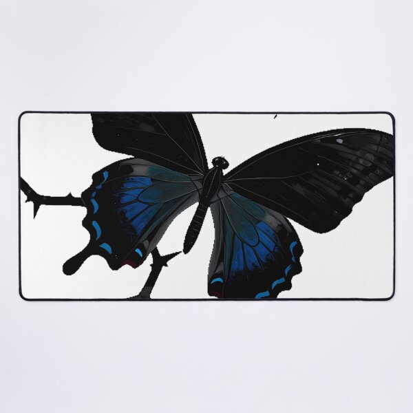 Item preview, Black Swallowtail with Thorny Vines designed and sold by IllumeInk.