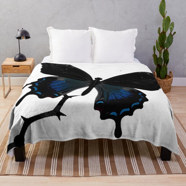Item preview, Black Swallowtail with Thorny Vines designed and sold by IllumeInk.