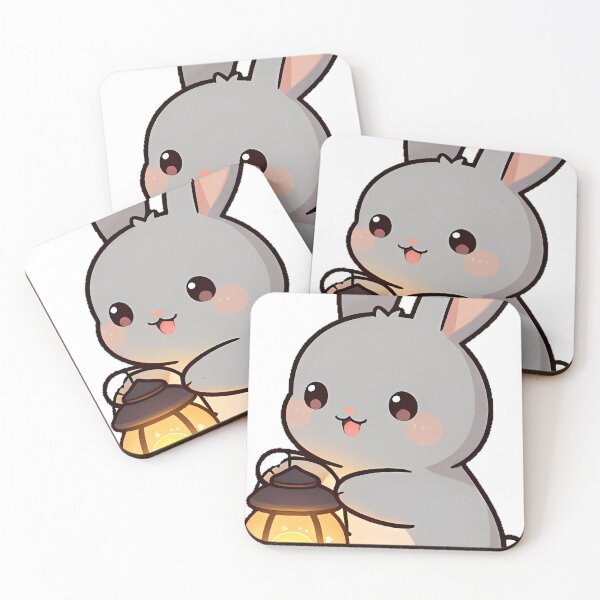 Item preview, Bunny with Sunset Lantern designed and sold by pumsquare.
