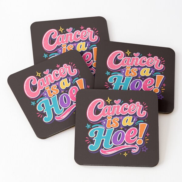 Item preview, Cancer Is A Hoe Pink Sparkle Cancer Survivor Design designed and sold by WHDProduction45.