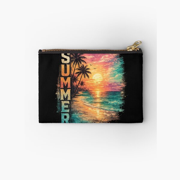 Item preview, Summer Beach Sunset Tropical Palm Trees Retro Vintage T-Shirt designed and sold by PACS0011.