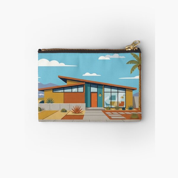 Item preview, Mid Century Modern Retro House with Palm Tree | Atomic Age Design designed and sold by Mediagraphic.