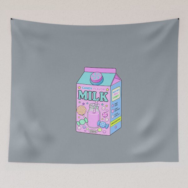 Item preview, Kawaii Candy Flavor Milk Carton | Cute Pastel Candy Aesthetic designed and sold by Aimetoi.