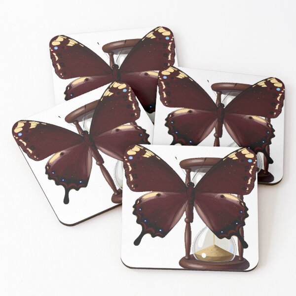 Item preview, Mourning Cloak Butterfly with Hourglass designed and sold by IllumeInk.