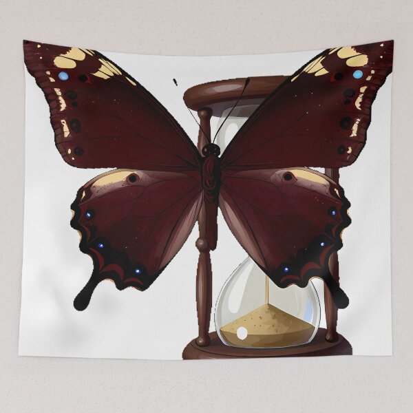 Item preview, Mourning Cloak Butterfly with Hourglass designed and sold by IllumeInk.