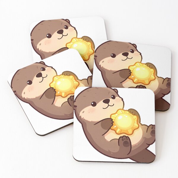 Item preview, Otter with Golden Sun Shell designed and sold by pumsquare.
