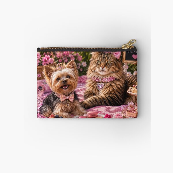 Item preview, Besties Fur-ever Cat Dog Tea Party Design designed and sold by Extremeallie.