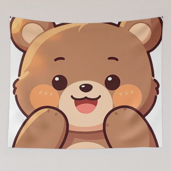 Item preview, Bear Cub with Sunset-Painted Cheeks designed and sold by pumsquare.