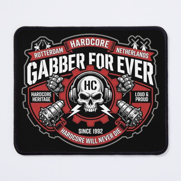 Item preview, Gabber Forever Rotterdam Hardcore Techno Skull designed and sold by SPAZE-Typo.