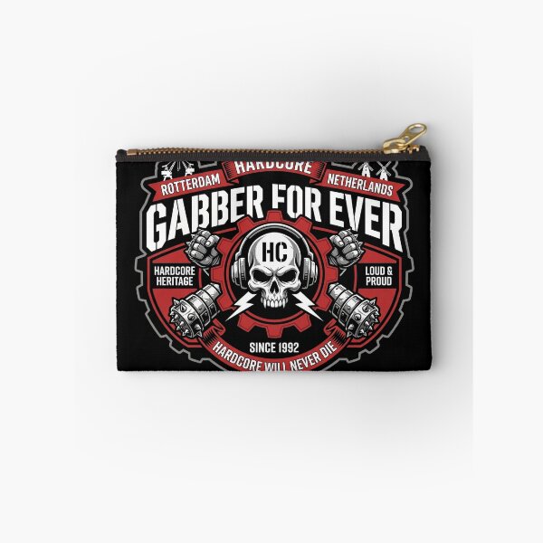 Aperçu de l'œuvre Gabber Forever Rotterdam Hardcore Techno Skull créée et vendue par SPAZE-Typo.