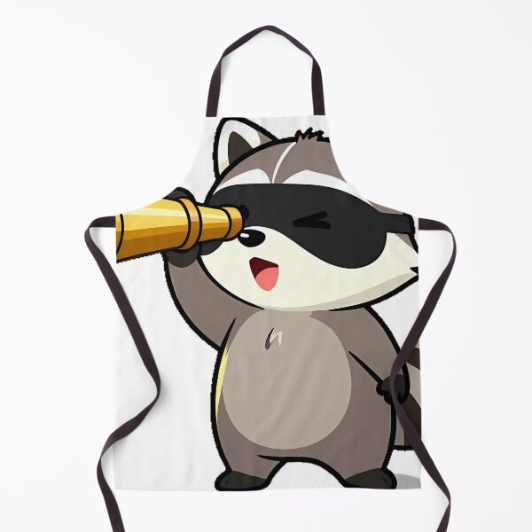 Item preview, Raccoon Watching Sunset with Telescope designed and sold by pumsquare.