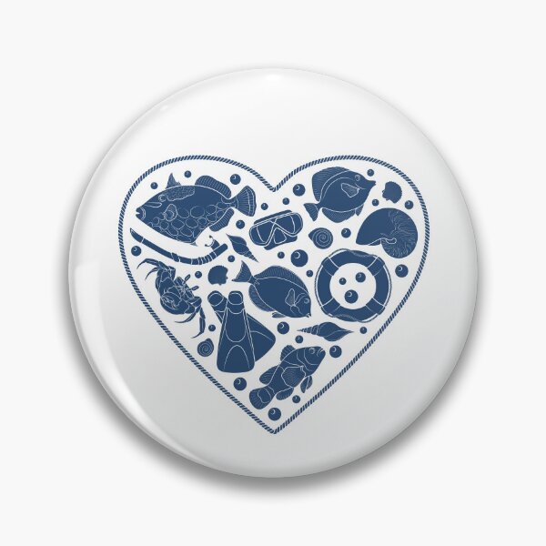 Item preview, Rope heart with sea animals and objects designed and sold by RizikCat.