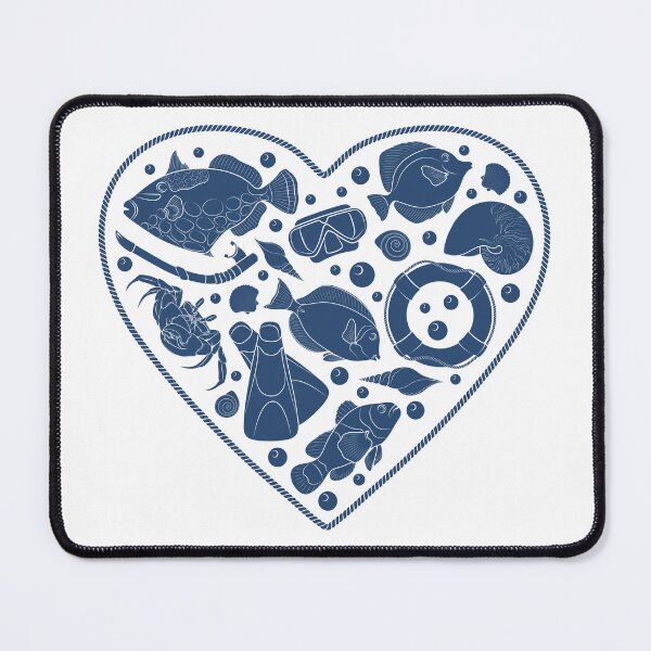 Item preview, Rope heart with sea animals and objects designed and sold by RizikCat.