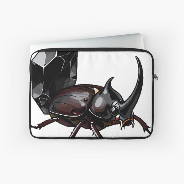 Item preview, Rhinoceros Beetle with Obsidian designed and sold by IllumeInk.