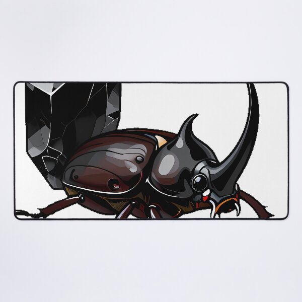 Item preview, Rhinoceros Beetle with Obsidian designed and sold by IllumeInk.