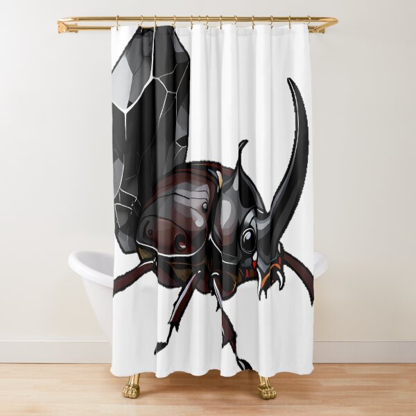 Item preview, Rhinoceros Beetle with Obsidian designed and sold by IllumeInk.