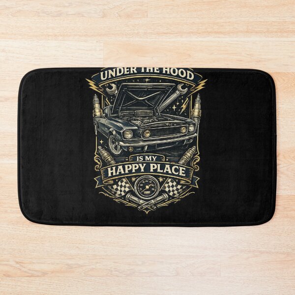 Item preview, Under The Hood Is My Happy Place designed and sold by RetroPlus.