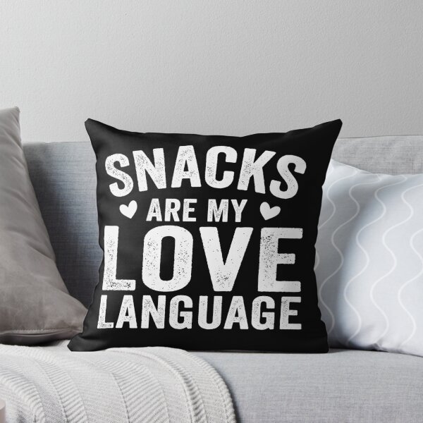 Item preview, Snacks Are My Love Language Funny Food Lover | Snack Addict Gift | Cute Food Humor Design designed and sold by 76Valeria.