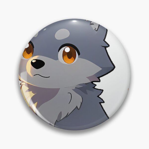 Item preview, Wolf Pup with Sunset Fur Highlights designed and sold by pumsquare.