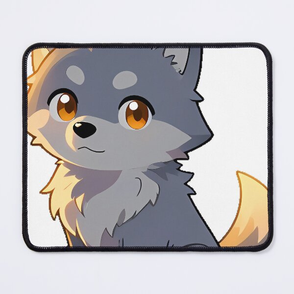 Item preview, Wolf Pup with Sunset Fur Highlights designed and sold by pumsquare.