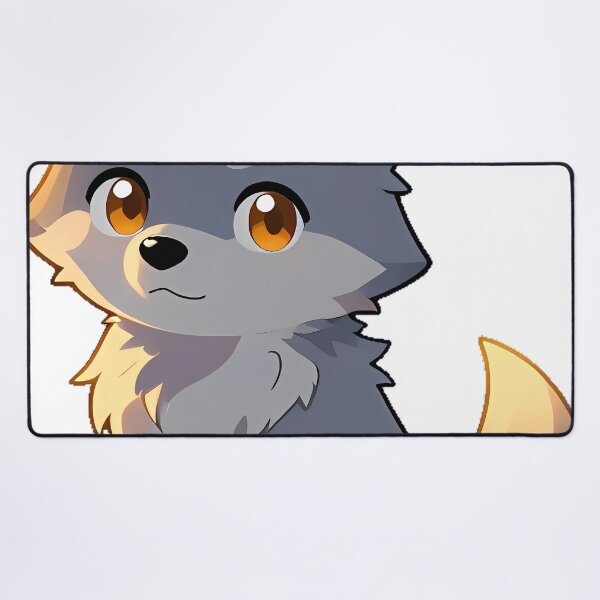 Item preview, Wolf Pup with Sunset Fur Highlights designed and sold by pumsquare.