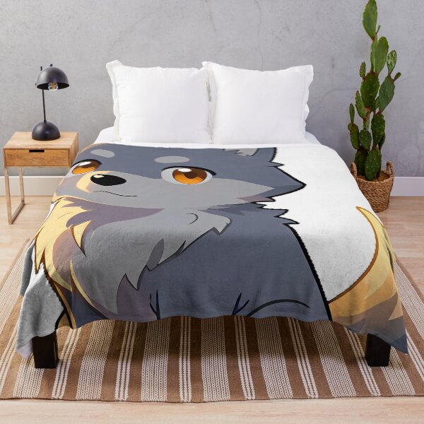 Item preview, Wolf Pup with Sunset Fur Highlights designed and sold by pumsquare.