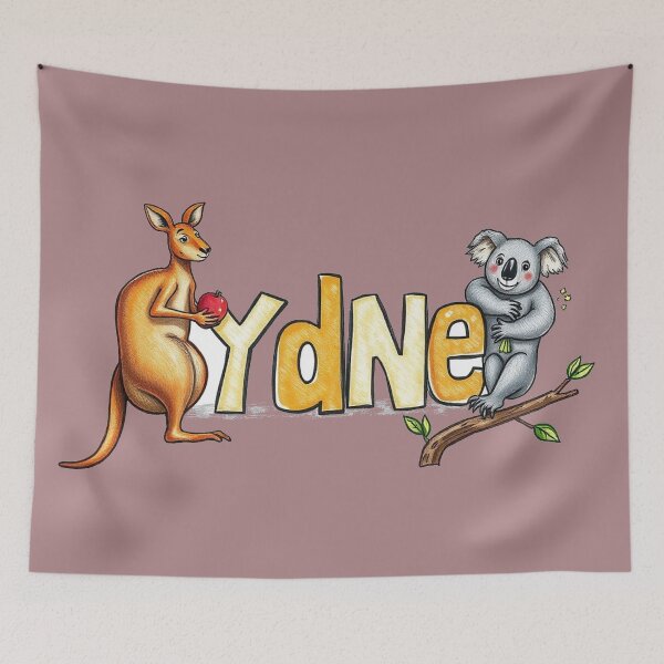 Item preview, Sydney text with kangaroo and koala designed and sold by CreationsNicB.
