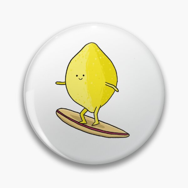 Item preview, Lemon on a surf board designed and sold by BluluStudio.