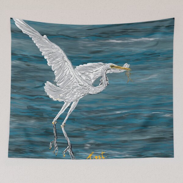 Item preview, Heron Fishing designed and sold by TinaJostDesigns.